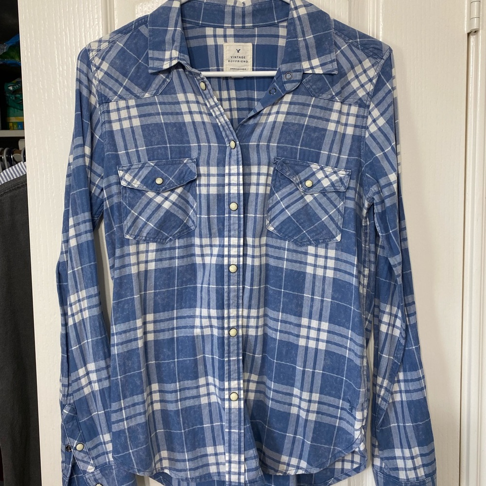Vintage plaid button up